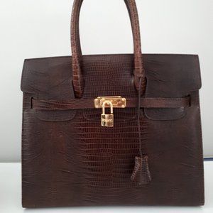 Francesco Rogani Birkin Style Leather Bag